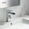 Kibi Waterfall Single Handle Bathroom Vanity Sink Faucet KBF1004CH